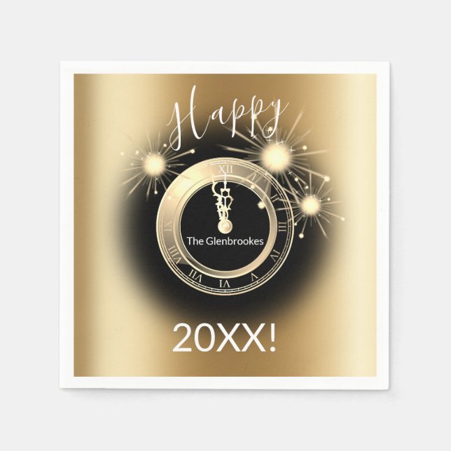 Pappra blöjor för Nyårsafton av personlig Pappersservett (Framsidan)