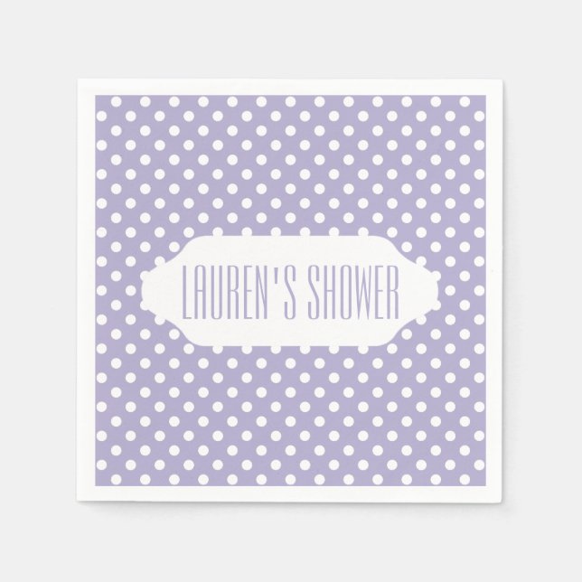 Pappra blöjor för polka dots anpassningsbar pappersservett (Framsidan)