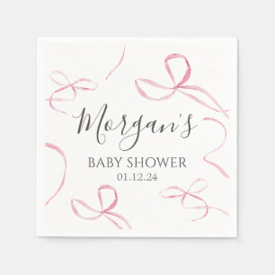 Pappra blöjor för rosa, dekorationer för buggtema pappersservett