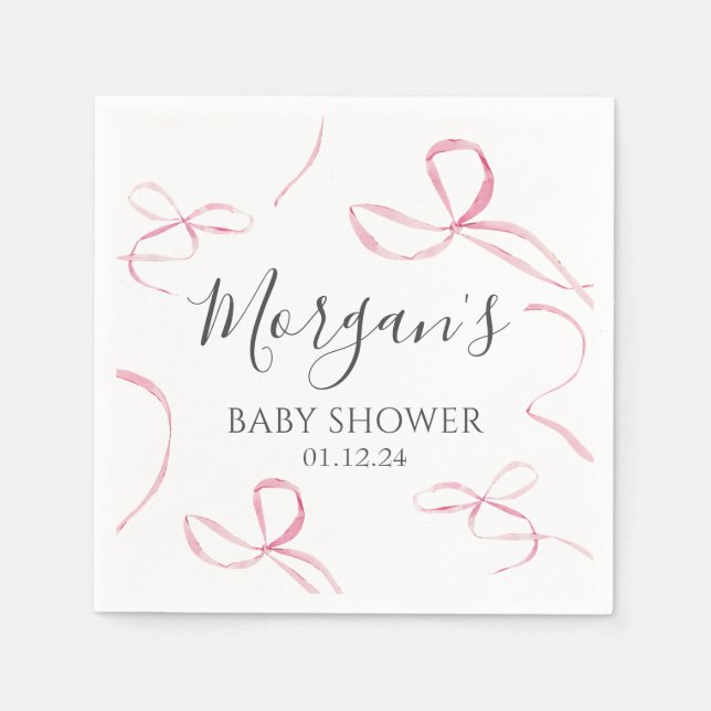 Pappra blöjor för rosa, dekorationer för buggtema pappersservett (Framsidan)