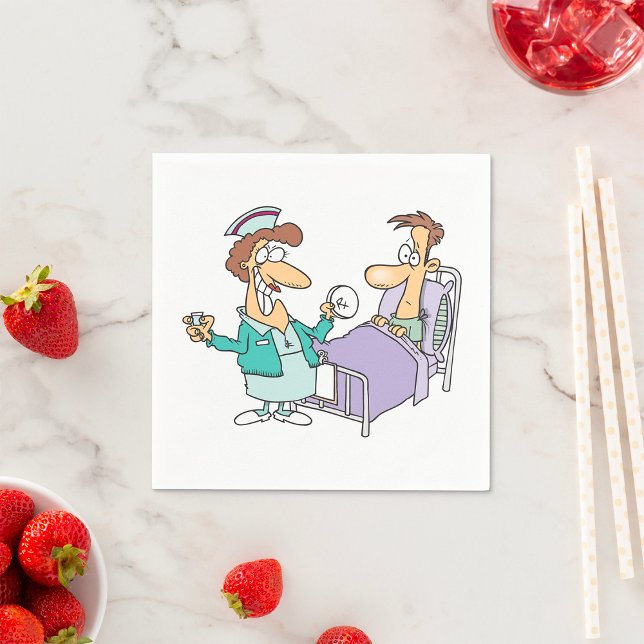 Pappra blöjor för sjuksköterska och patient pappersservett (Skapare uppladdad)