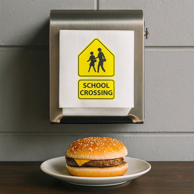Pappra blöjor för skolkorsning pappersservett (Skapare uppladdad)