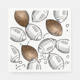 Pappra blöjor för vattenfärgsfotboll pappersservett