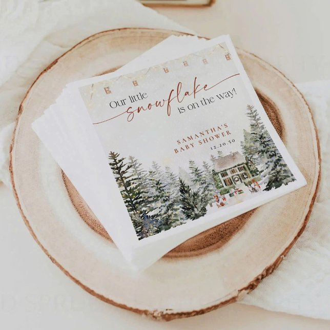 Pappra blöjor för Vinterjul-babyskor Pappersservett (Skapare uppladdad)