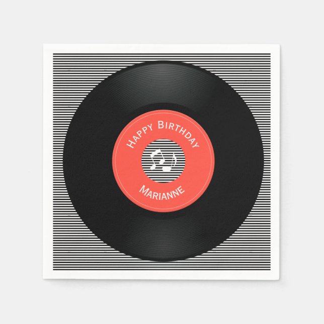 Pappra blöjor för vinylposter pappersservett (Framsidan)