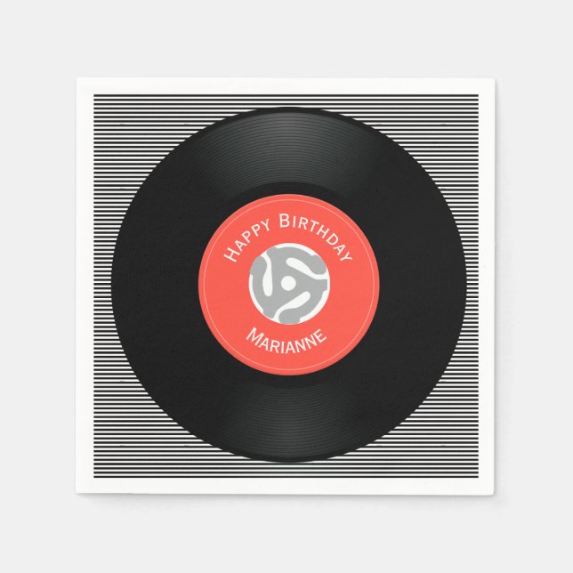 Pappra blöjor för vinylposter pappersservett (Framsidan)