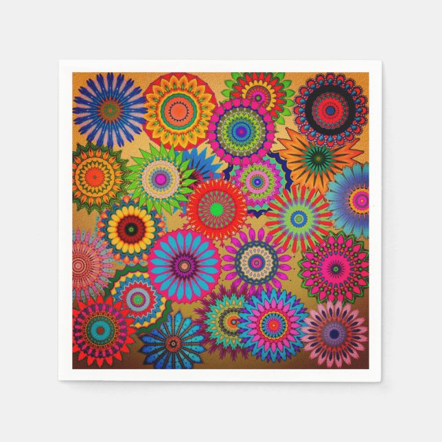 Pappra blöjor från Böhmen Stil Pappersservett (Framsidan)