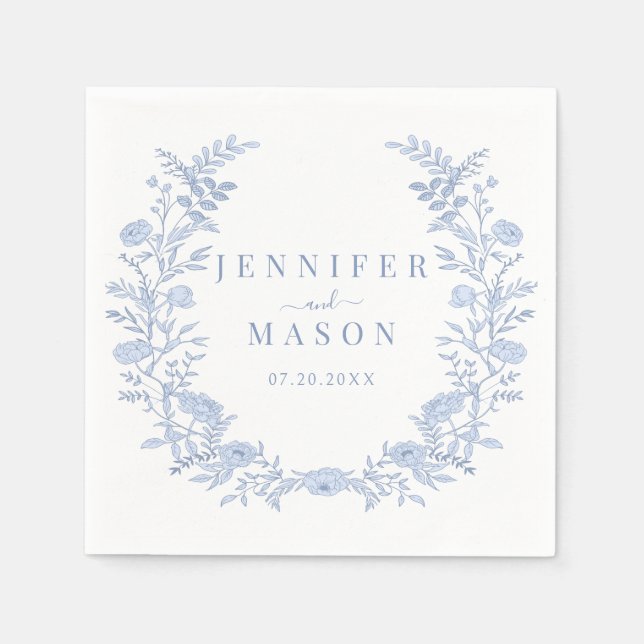 Pappra blöjor från bröllop pappersservett (Framsidan)