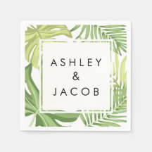 Pappra blöjor från Handflatan Hawaii på tropisk st