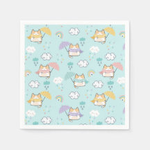 Pappra blöjor från Mönster i Cute Rainy Day