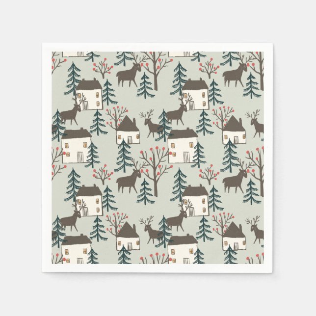 Pappra blöjor från mönster pappersservett (Framsidan)