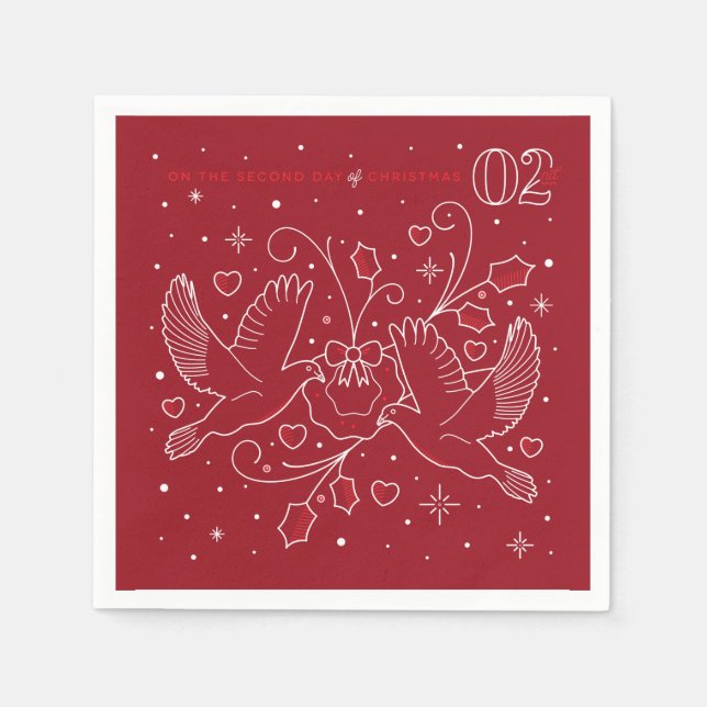 Pappra blöjor från Party, andra juldagen Pappersservett (Framsidan)