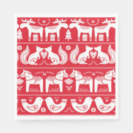 Pappra blöjor från skandinaviska djur pappersservett