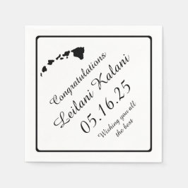 Pappra blöjor från Svarta Hawaiianska öarna studen Pappersservett