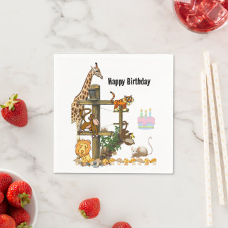 Pappra blöjor från vilda djur pappersservett