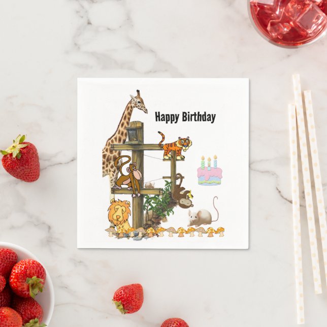 Pappra blöjor från vilda djur pappersservett (Insitu)