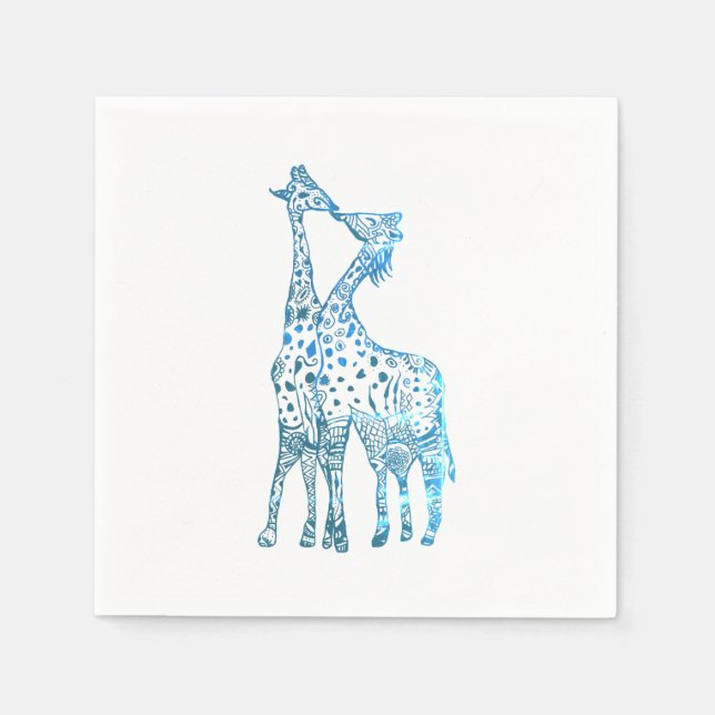 Pappra blöjor, Giraffes Kiss Pappersservett (Framsidan)