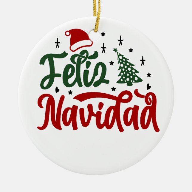 Pappra blöjor julgransprydnad keramik (Framsidan)