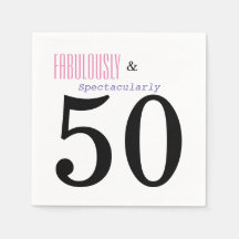 Pappra blöjor med 50 Födelsedagsfester