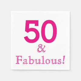 pappra blöjor med 50 Födelsedagsfester Pappersservett