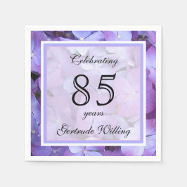 pappra blöjor med 85:e Födelsedagsfesten Pappersservett
