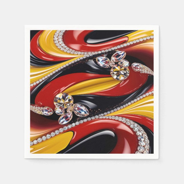 Pappra blöjor med belgiska Färg Design Pappersservett (Framsidan)