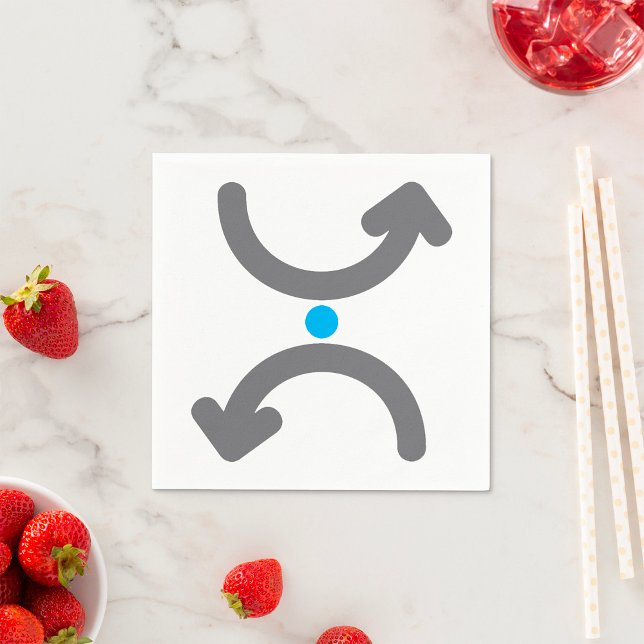 Pappra blöjor med böjda pilar pappersservett (Skapare uppladdad)