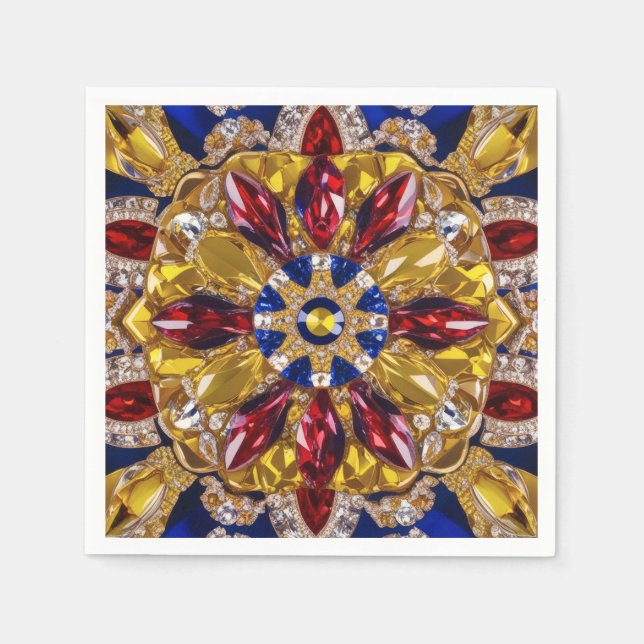 Pappra blöjor med Colombias Färg Design Pappersservett (Framsidan)