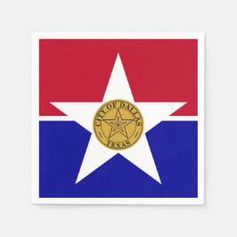 Pappra blöjor med flagga Dallas Pappersservett