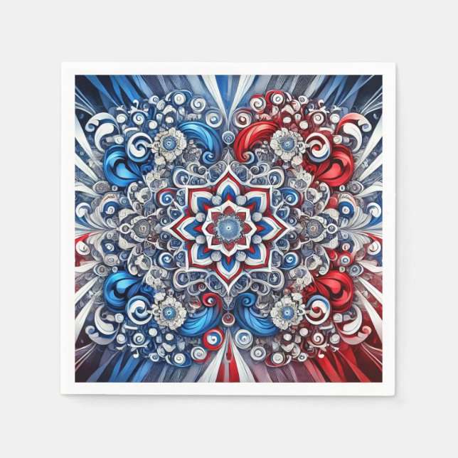 Pappra blöjor med Fransk Färg Design Pappersservett (Framsidan)