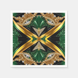 Pappra blöjor med Jamaican Färg Design Pappersservett
