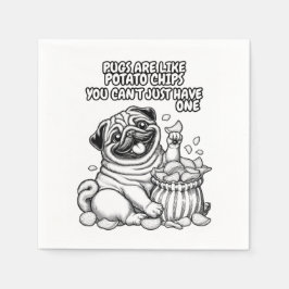 Pappra blöjor med pug och potatis chip pappersservett
