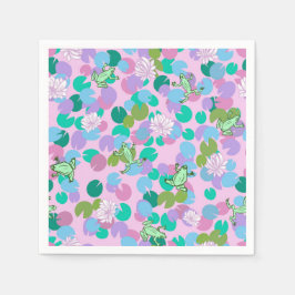 Pappra blöjor med rosa bakgrund pappersservett