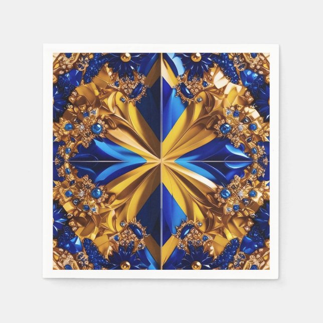 Pappra blöjor med Sverige Färg Design Pappersservett (Framsidan)