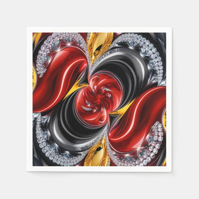 Pappra blöjor med tyska Färg Design Pappersservett (Framsidan)