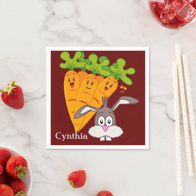 Pappra blöjor, morötter, kanin pappersservett (Insitu)