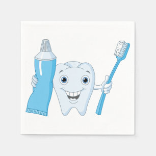 Pappra blöjor och tandborste pappersservett