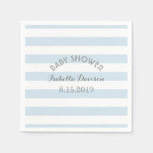 Pappra blöjor och vita rand-babyduschar