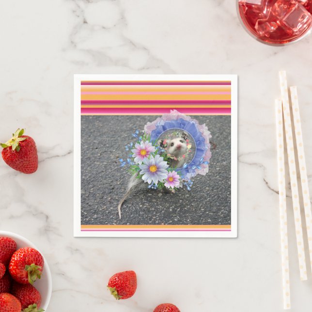 Pappra blöjor, Opossum-Blommigt Pappersservett (Insitu)