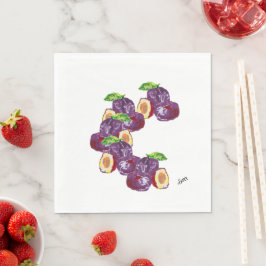 Pappra blöjor: Plommon Pappersservett