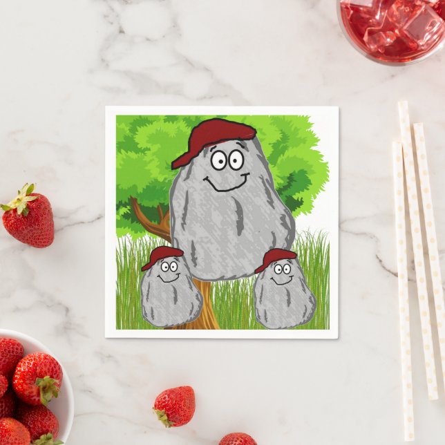 Pappra blöjor, potatisrött tak pappersservett (Insitu)