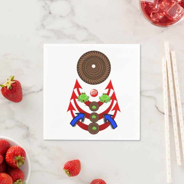 Pappra blöjor, Rope Grönt Frogs Pappersservett (Insitu)