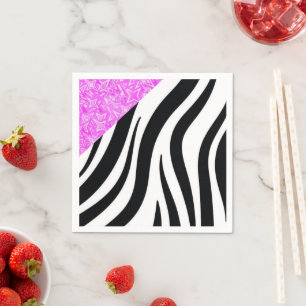 Pappra blöjor, svart leopard Rosa blöjor Pappersservett