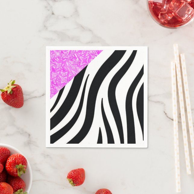 Pappra blöjor, svart leopard Rosa blöjor Pappersservett (Insitu)