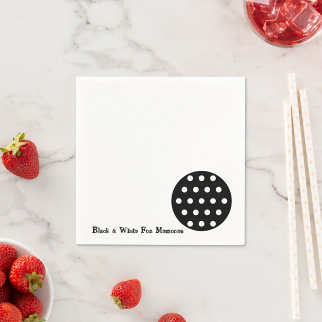 Pappra blöjor, svartvita Roligtar Pappersservett (Insitu)