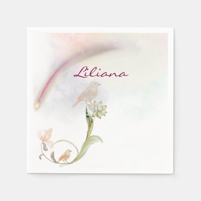 Pappra blöjor till stjärnor pappersservett (Framsidan)