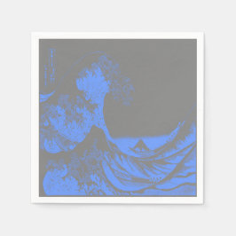 Pappra blöjor Underbara vågblått och Grått Pappersservett