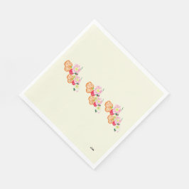 Pappra blöjor: vallmoblommor pappersservett