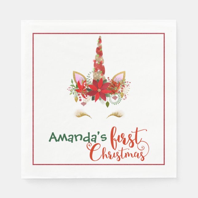 Pappra blöjor vid julhelgen pappersservett (Framsidan)