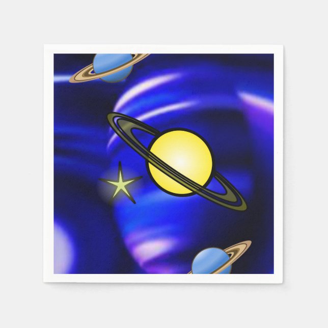 Pappra blöjplaneter pappersservett (Framsidan)